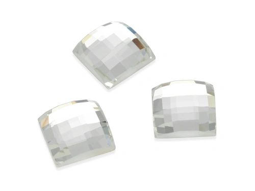 Kaboszon szklany szlif 12x12mm wzór 206 [1szt.]