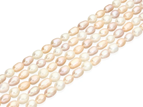 Perła słodkowodna rice ~7-8mm [~38cm]