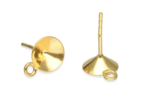 Sztyft pod chaton 8 mm z podwieszką AG-925 [2szt.]