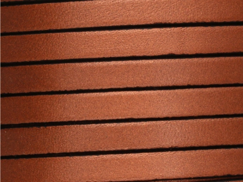 Rzemień naturalny płaski 6x1,8mm miedziany [20cm]