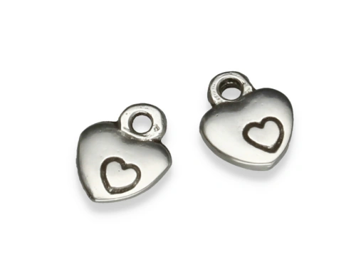 Zawieszka "serce" 11 x 9 mm [1szt.]