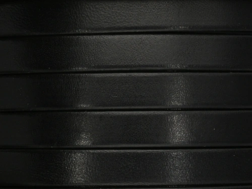 Rzemień naturalny płaski 10x1,8mm czarny [20cm]