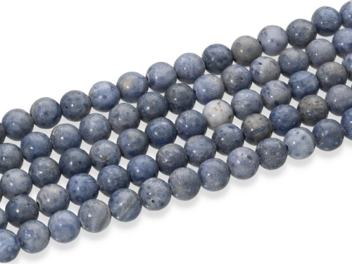 Koral niebieski "kulka" 6,5 mm [~19cm]