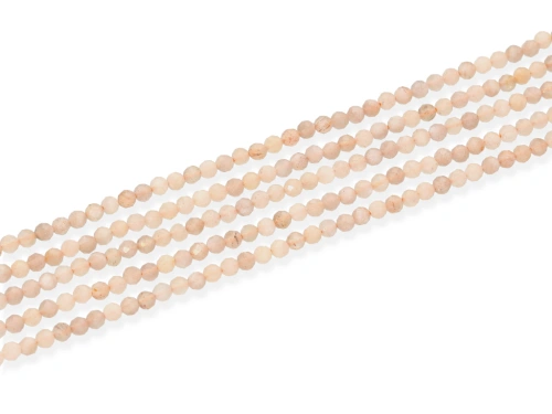 Kamień słoneczny kulka fasetowana ok.2,5mm [~19cm]