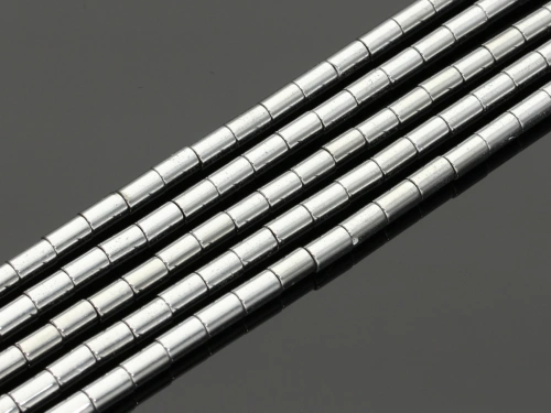 Hematyt rurka ok.4x6mm [~40cm]