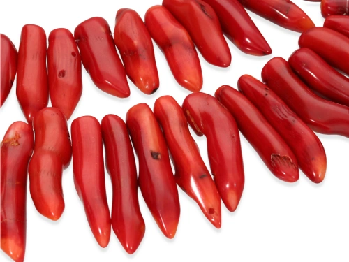 Koral czerwony "papryczki" ~ 10 x 25 - 12 x 50 mm [15szt.]