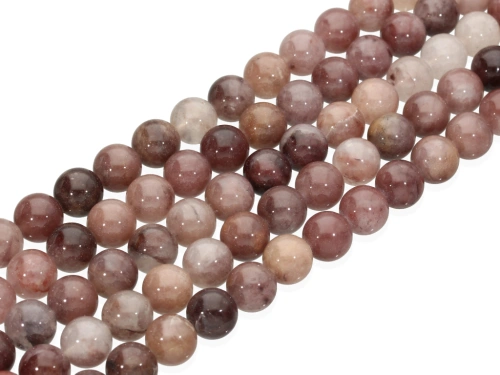 Kwarc truskawkowy kulka ok.10,5mm [~39cm]