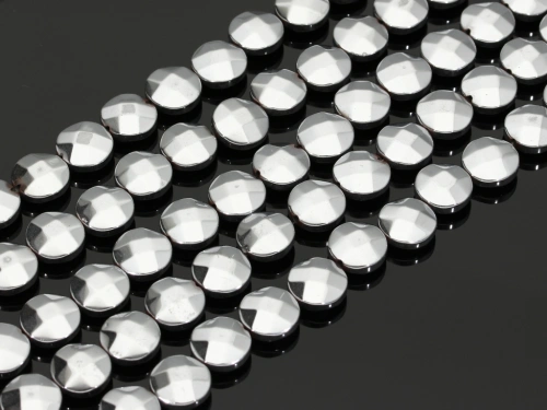 Hematyt pastylka fasetowana ok.10mm [~19cm]