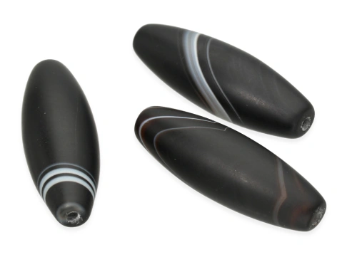 Sardonyks mat oliwka ok.40x15mm [1szt.]