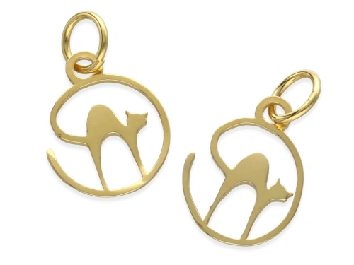 Zawieszka "kotek" 18 x 13,5 mm AG-925 [1szt.]