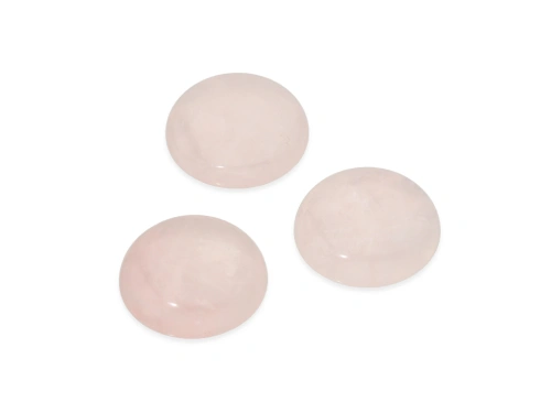 Kwarc różowy kaboszon okrągły ok.20mm [1szt.]