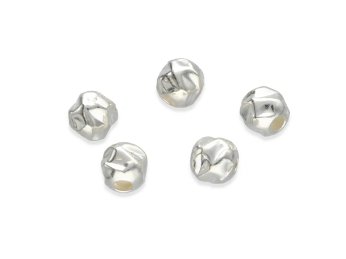 Kulka "gnieciona" 4 mm AG-925 [2szt.]