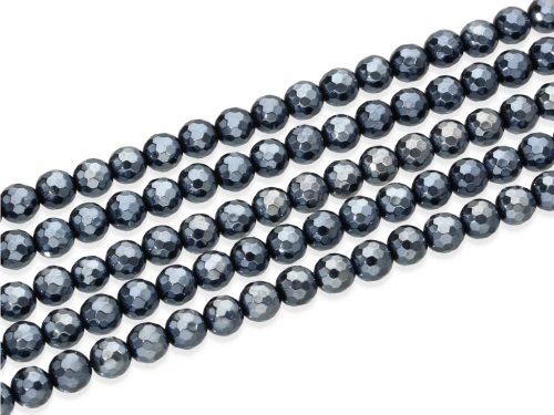 Agat kulka fasetowana 6mm [~35cm]