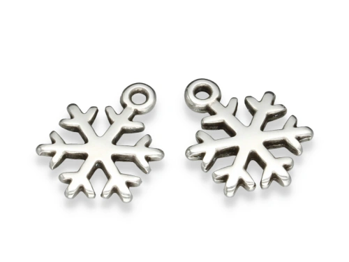 Zawieszka "płatek śniegu" 19 x 14,5 mm [1szt.]
