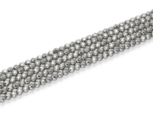 Hematyt kulka fasetowana ok.3,2mm [~39cm]
