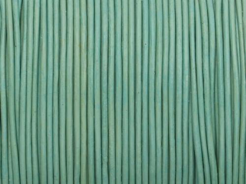Rzemień naturalny okrągły mięta patynowana 1mm [1m]