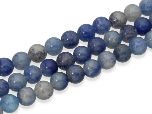 Awenturyn niebieski kulka ok.8,6mm [~37cm]