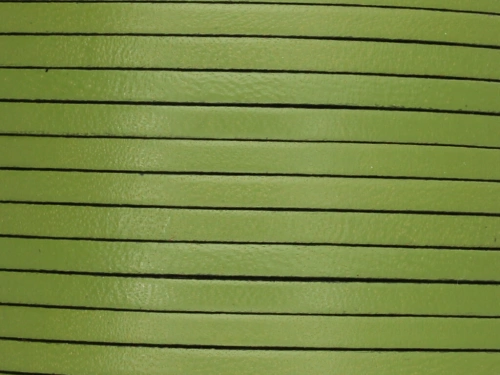 Rzemień naturalny płaski 3x1,8mm pistacjowy [20cm]