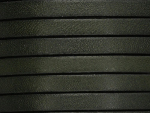 Rzemień naturalny płaski 6x1,8mm zieleń leśna [20cm]