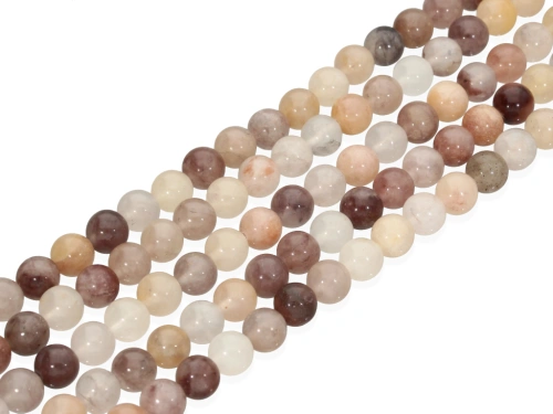 Kwarc truskawkowy kulka ok.8,9mm [~38cm]