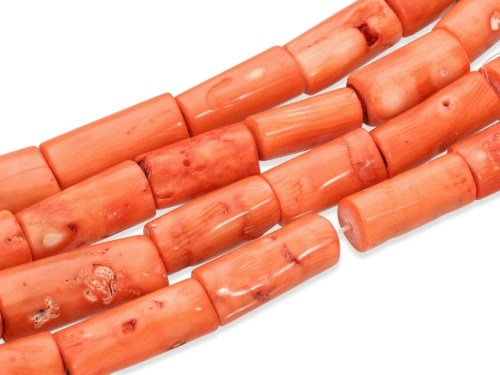 Koral pomarańczowy walec ok.25x12mm [7szt.]