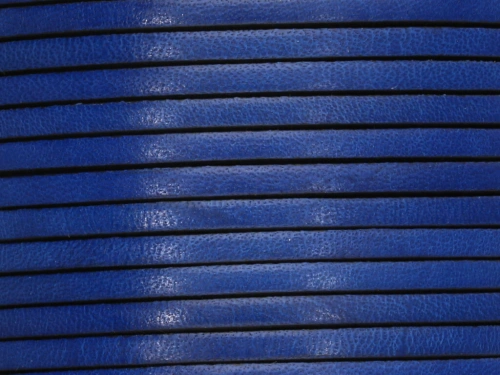 Rzemień naturalny płaski 3x1,8mm atramentowy [20cm]