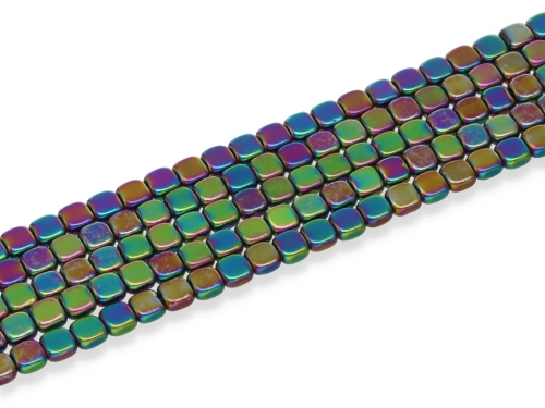 Hematyt kwadrat obły ok.4mm [~40cm]