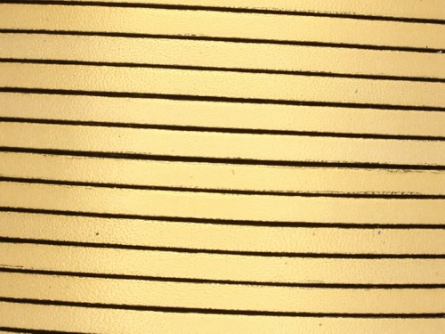 Rzemień naturalny płaski 3x1,8mm złoty [20cm]