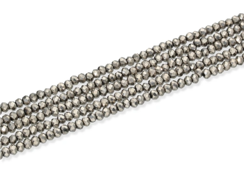 Kryształki kol. platynowy ok.3,5x2,5mm [~18cm] 