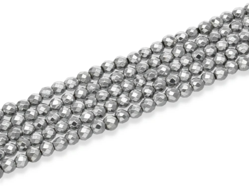 Hematyt kulka fasetowana ok.4mm [~39cm]