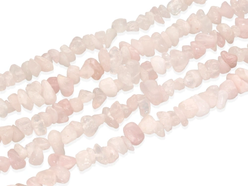 Kwarc różowy sieczka ok.5x8mm [~80cm]