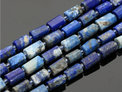 Lapis lazuli walec ciosany ok.7x11-13mm [~39cm]