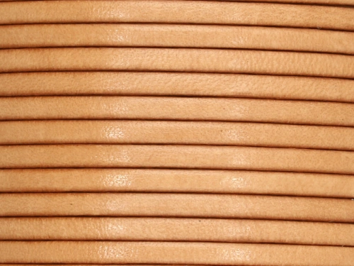 Rzemień naturalny płaski 3x1,8mm kolor naturalny [20cm]