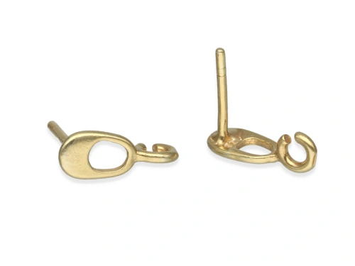 Sztyft "okienko" 4,5 x 11,5 mm AG-925+Au [para]