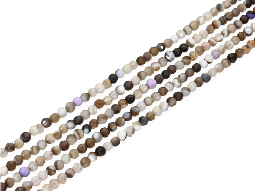 Agat kulka fasetowana ok.4mm [~36cm]