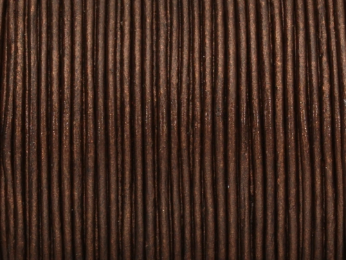 Rzemień naturalny okrągły coffee 1,5mm [1m]