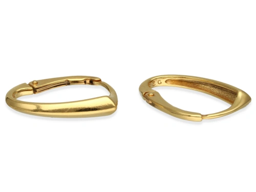 Bigle angielskie 17 x 12,5 mm AG-925+Au [para]