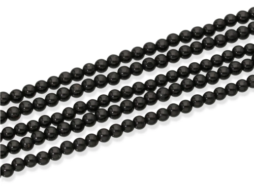 Turmalin czarny kulka ok.4,2mm [~39cm]