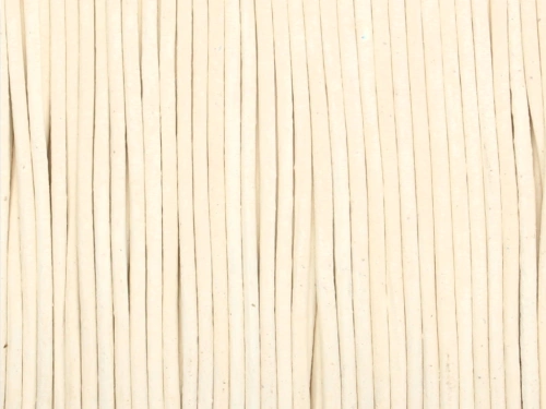 Rzemień naturalny okrągły biały 1mm [1m]