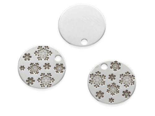 Zawieszka "płatki śniegu" 12 mm AG-925 [1szt.]