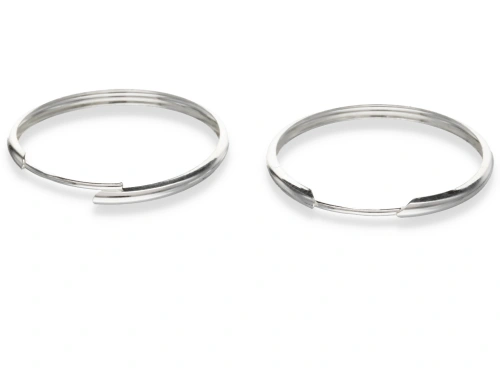 Kolczyki "koła lekkie" 30/2,5 mm AG-925 [para]