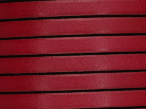 Rzemień naturalny płaski 6x1,8mm bordowy [20cm]