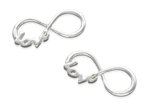 Łącznik "nieskończoność love" 19 x 8,5 mm AG-925 [1szt.]