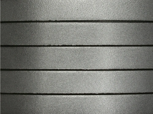 Rzemień naturalny płaski 10x1,8mm srebrny antyczny [20cm]