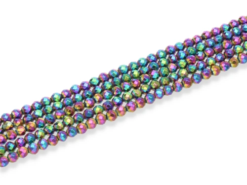 Hematyt kulka fasetowana ok.3mm [~39cm]