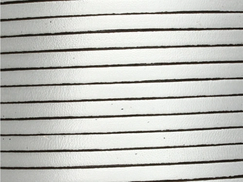 Rzemień naturalny płaski 3x1,8mm srebrny [20cm]