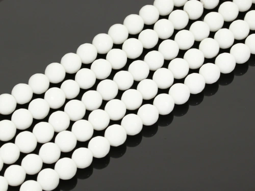 Jadeit synt. kulka fasetowana ok.8mm [~37cm]