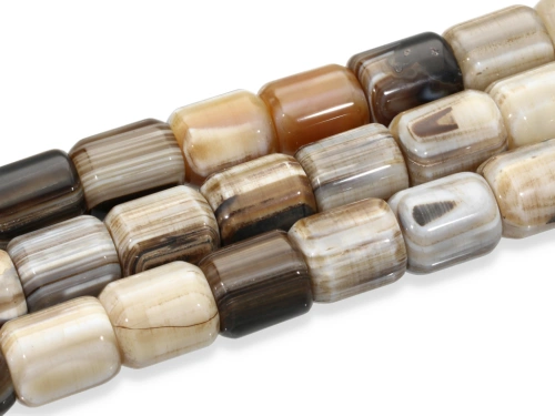 Agat pasiasty walec ok.13x15,5mm [1szt.]