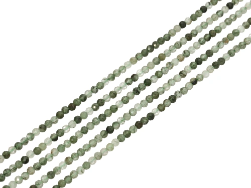 Kwarc z rutylem kulka fasetowana ok.4mm [~39cm]