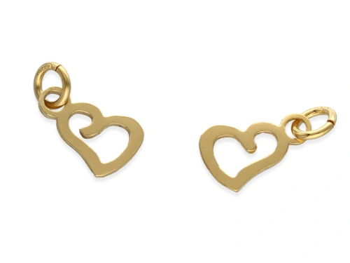 Zawieszka "serce puste" 11,5 x 7,5 mm AG-925 [1szt.]